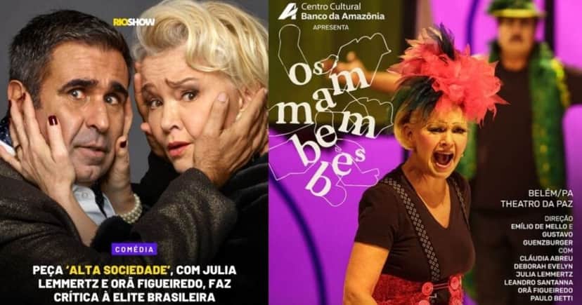 Julia Lemmertz se dedica ao teatro, além de outras produções (Foto Reprodução/Instagram) Julia Lemmertz se dedica ao teatro, além de outras produções (Foto Reprodução/Instagram)