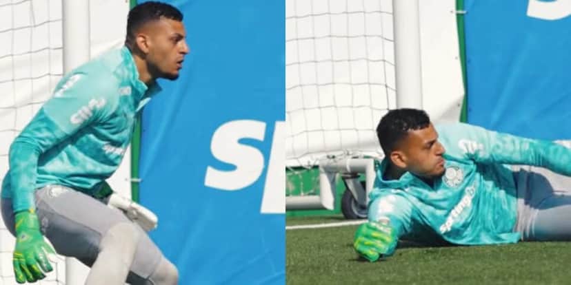 Kaique, goleiro do Palmeiras (Foto YouTube Palmeiras TV ) Kaique, goleiro do Palmeiras (Foto YouTube Palmeiras TV )