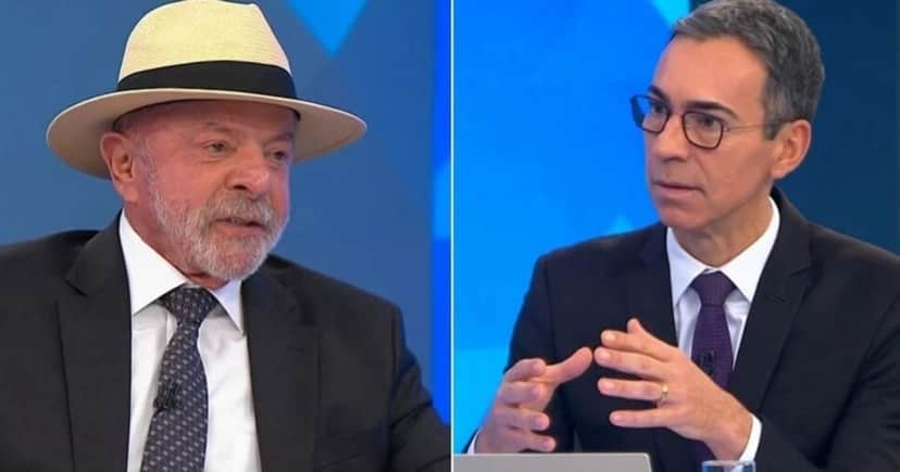 Luiz Inácio Lula da Silva e César Tralli (Fotos: Reproduções / Globo) Luiz Inácio Lula da Silva e César Tralli (Fotos: Reproduções / Globo)