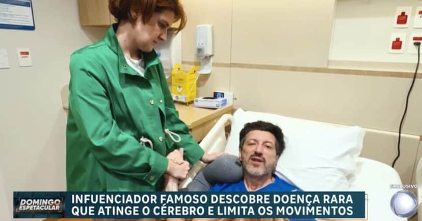 Mila e Lito Sousa no Domingo Espetacular (Foto: Reprodução / Record) Mila e Lito Sousa no Domingo Espetacular (Foto: Reprodução / Record)