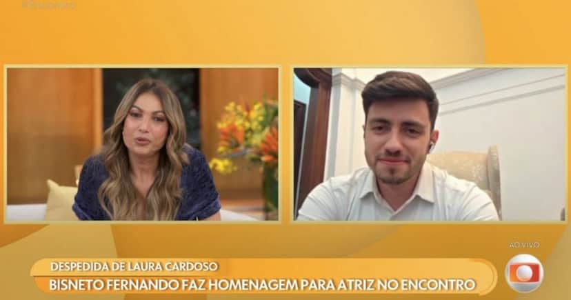 Patrícia Poeta e Fernando (Foto: Reprodução / Globo) Patrícia Poeta e Fernando (Foto: Reprodução / Globo)