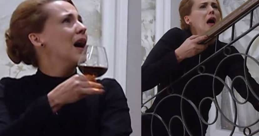 Frau Herta acaba envenenada após fugir do hospício (Foto Reprodução/Montagem/Tv Foco/Lennita/Globo) Frau Herta acaba envenenada após fugir do hospício (Foto Reprodução/Montagem/Tv Foco/Lennita/Globo)