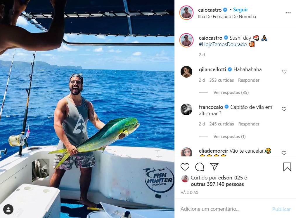 Caio Castro é criticado por Dado Dolabella e Giovanna Lancelloti rebate críticas - Foto: Reprodução/Instagram