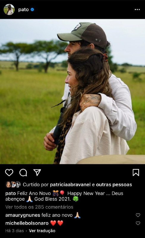 Pato posou com Rebeca Abravanel (Foto: Reprodução/ Instagram)