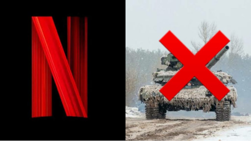 Netflix suspense por tempo indeterminado produções originais russas em resposta a ataque na Ucrânia (Montagem/ Reprodução Internet)