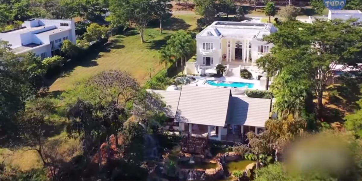 Vista aérea da mansão de Zé Felipe (Reprodução: Youtube)
