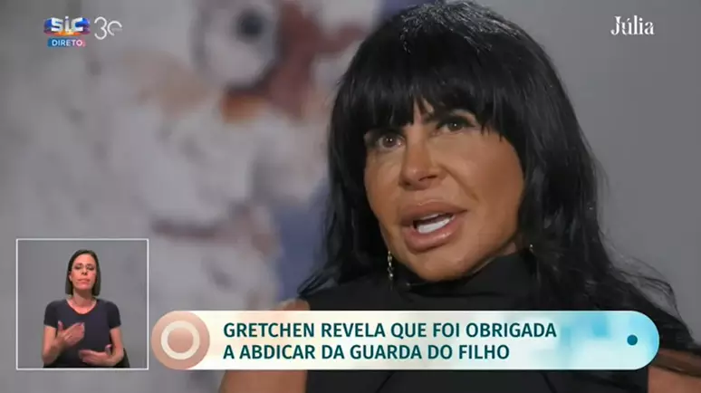 Gretchen revela terror que passou com ex marido pela Sic Tv, emissora Portuguesa (Foto Reprodução/Internet)