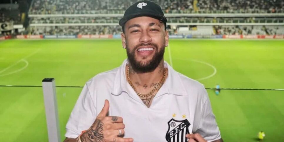 Neymar foi ao jogo na Vila Belmiro no Paulistão (Reprodução: Instagram)